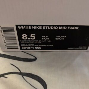 Nike Studio Mid Pack - Deep Burgundy and Hyper Pink